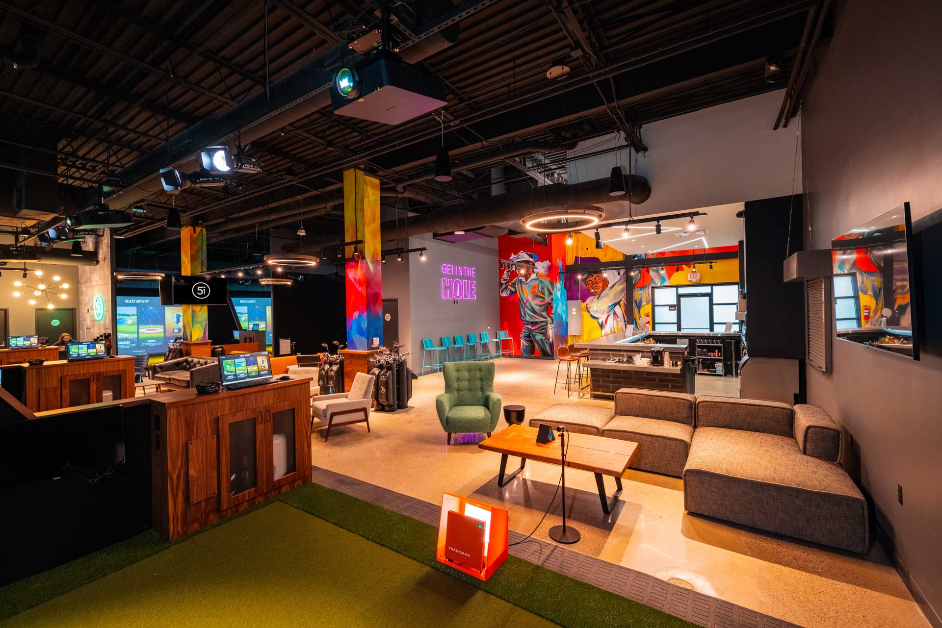 Five Iron Golf - Shelby Township Indoor Golf Bar in Shelby Township, Virtual Golf Simulators & Lessons